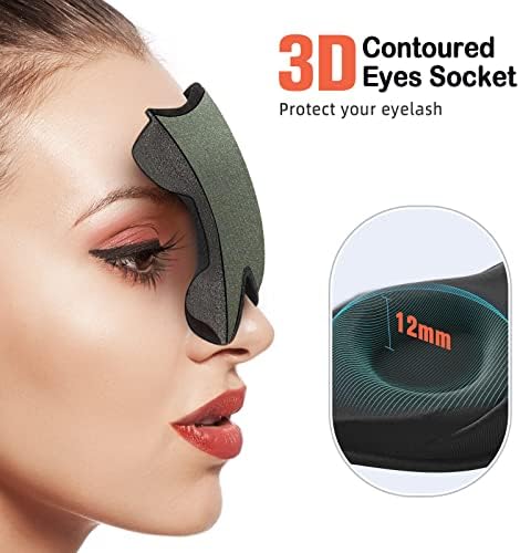 LitBear Sleep Mask for Side Sleeper Women Men, Eye Mask for Sleeping - Image 2