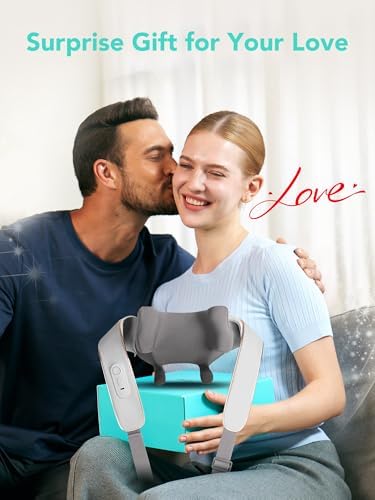 SKG H5mini Neck and Traps Massager with Heat for Deep Tissue Relief, Father's Day Dad Gifts, 6D Hand Kneading, Cordless Neck and Shoulder Massager, Hands-Free Wireless for Men and Women - Image 2