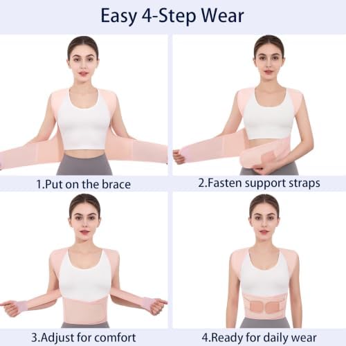 Posture Corrector for Women Men Back Shoulder Support Back Brace - Image 4