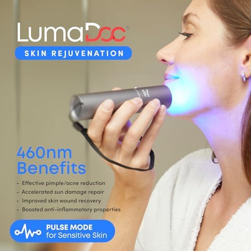 FSA-HSA Eligible Handheld Red Light Therapy for Body, LED Light Treatment Device with Blue and NIR Infrared for Pain Relief, Portable Wand for Face, Neck, Back, Shoulder & Feet - Image 5
