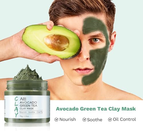 ANAI RUI 3 Pack Clay Mask Set, Rose,Turmeric, Avocado 2.5 oz Each - Image 5