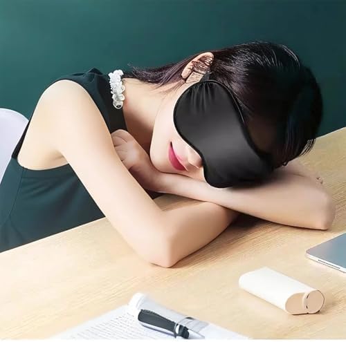 4 Pack Sleep Mask for Women & Men, 100% Blackout Silky Eye Cover, Zero Eye Pressure Soft Satin Blindfold with Elastic Adjustable Strap, Lightweight Night Eyes Shade for Travel Nap Side & Back Sleepers - Image 5