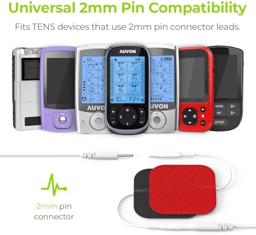 AUVON TENS Unit Pads Electrode Patches 20 Pcs, Upgraded Self-Stick, 2"x2" - Image 6