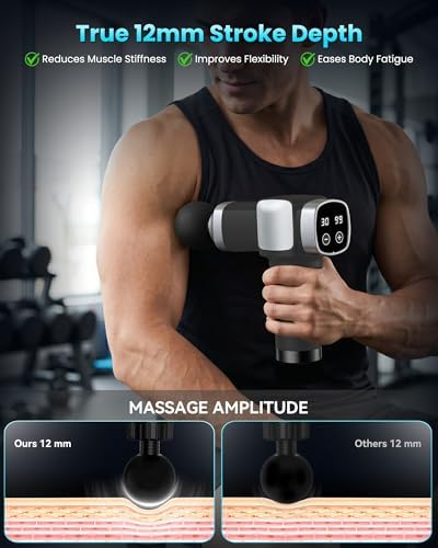 Massage Gun Deep Tissue, Handheld Percussion Muscle Massager for Back - Image 6