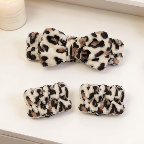 Ayesha Spa Headband and Wristband Set for Washing Face Skincare Makeup - Image 6