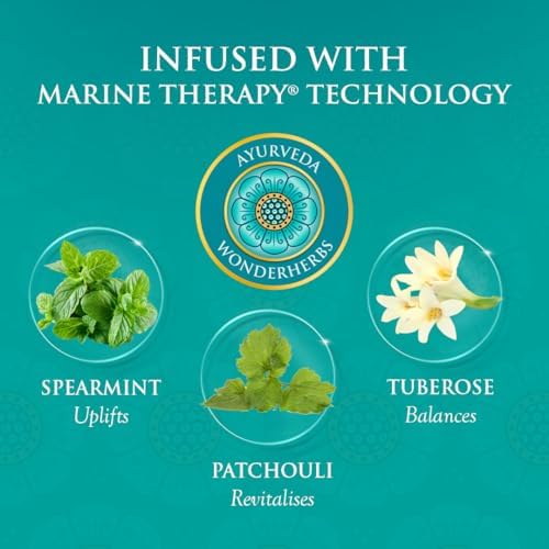 Spa Ceylon SeaVeda Uplifting Discovery Set – 4-Piece Ayurveda Bath & Body Gift Set with Marine Actives, Spearmint, Patchouli & Moringa – Body Cleanser, Body Elixir, Rich Body Cream & Pillow Mist - Image 6