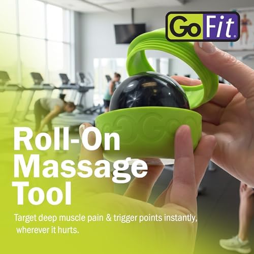 GoFit GoBall Trigger Point Massage Ball, 3.25 Inch Firm Therapy Ball for Muscle Tension Relief, Self-Massage Tool for Back, Shoulders, Legs and Glutes, Portable Deep Tissue Roller Ball - Image 2