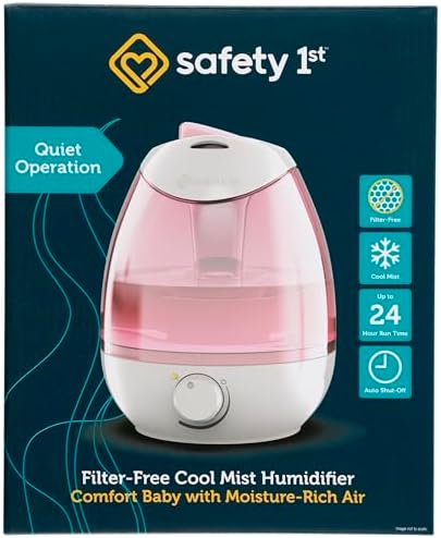 Safety 1st Filter Free Cool Mist Humidifier, Pink, Pink - Image 2