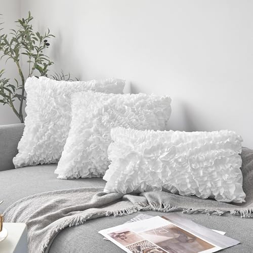 FAVRIQ 14 x 22 Pillow Inserts (Set of 2) - Premium Square Interior Sofa Throw Pillow with 100% Cotton Cover - Decorative Pillow Insert Pair - White Couch Pillow - Image 2