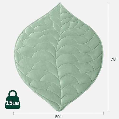 Weighted Blanket for Adults 15 lbs, 60" x 78" washable Blankets, Sage Green - Image 2