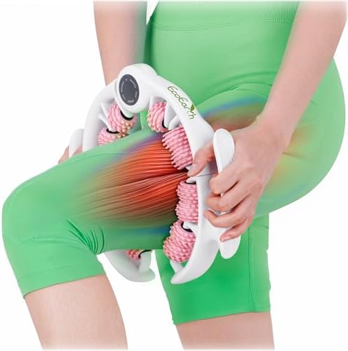EcoEarth Cellulite Massage Roller - Handheld Fascia Massager with Detachable Handles - Anti Cellulite Tool for Legs, Thighs, Buttocks & Belly - Deep Tissue Muscle Roller for Lymphatic Drainage by EcoEarth