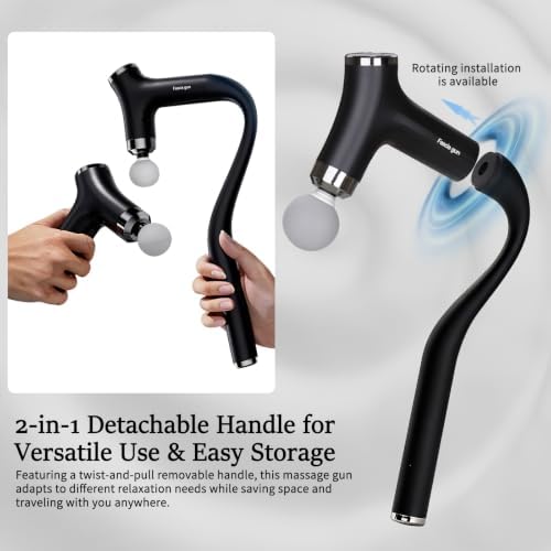 Sfozstra Massage Gun: Heat Cold Therapy Red Light Long Handle Massager - Image 5