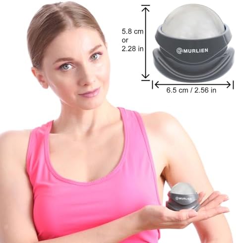 Massage Roller Ball, Tight and Sore Muscles Relief, Manual Massager, Alleviating Shoulder, Arms, Back, Legs, Calves or Muscle Tension - White - Image 6