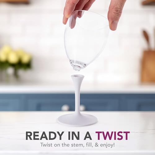 Joie Wine Glass To Go, Portable Wine Glass, Detachable Stem, BPA-free - Image 3