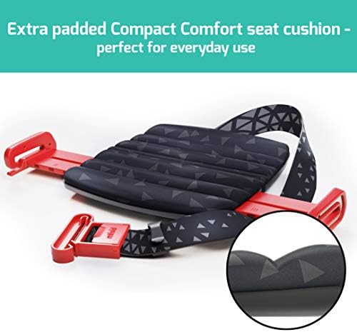 New Mifold Comfort Grab-and-go Car Backless Booster Seat-Compact and Portable for Every Day, Carpooling, Travel, Charcoal Grey - Image 2