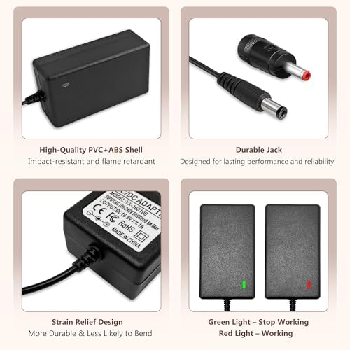 16.8V Charger for Massage Gun Compatible with TheraGun, Hyperice, Medcursor, Mebak, Toloco, Sportneer, Sonic, Fusion, Youdgee, Sharper Image, Olsky，Cryotex, Cholas Massage Gun - 79in DC Charger - Image 6