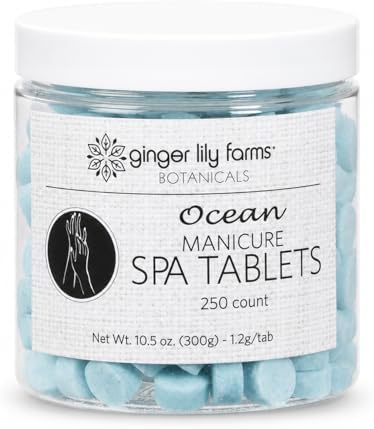 Ginger Lily Farms 250ct Manicure Spa Tablets, Ocean Scent by GingerLilyFarms