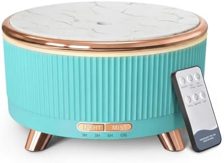 500ml Essential Oil Diffuser, Ultrasonic Aromatherapy Humidifier by YOUENKITY