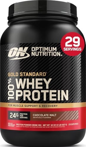 Optimum Nutrition Gold Standard Whey Protein Powder, Chocolate Malt, 2 LB by OPTIMUMNUTRITION