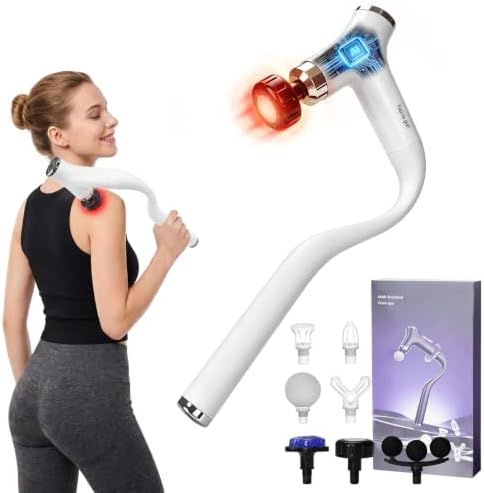 Sfozstra Heating Massage Gun: Heat Cold Therapy, Red Light, Long Handle by Sfozstra