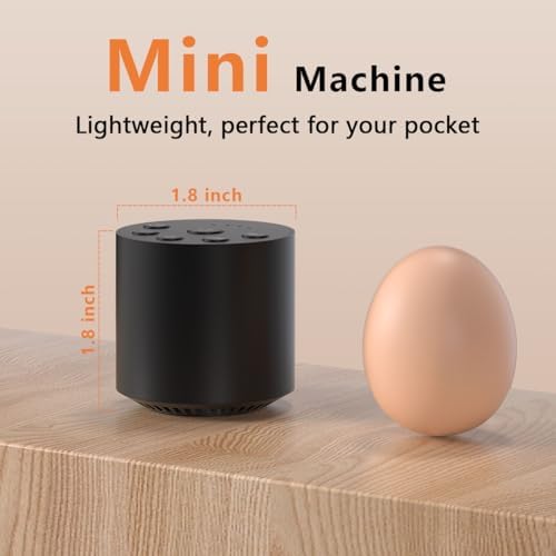 Color Noise Sleep White Noise Portable Sound Machines with 30 Soothing Sounds 32 Levels Volume Compact 4 Timer Options Auto-Off and Memory Function for Travel Home Everyone - Image 3