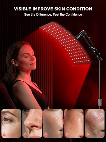 INTEO Red Light Therapy for Face and Body, Infrared Red Light Therapy Lamp - Image 3