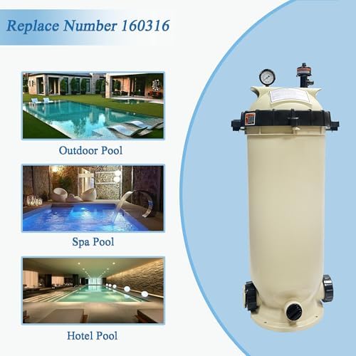 EC-160316 Cartridge Pool Filter,100 Square Feet 100 GPM - Image 3