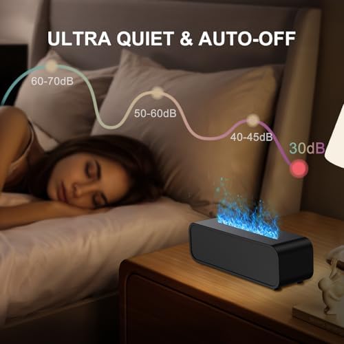 Flame Essential Oil Diffuser 7-Color Aromatherapy Humidifier 7-Color - Image 3