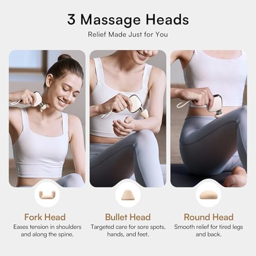 INIA PocketForce Mini Massage Gun, 75% Smaller for Travel, 4-Speed, 3 Heads - Image 5