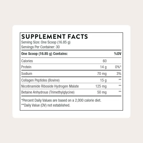 THORNE Collagen Fit, Grass-Fed Collagen Peptides with NR, 30 Servings - Image 2
