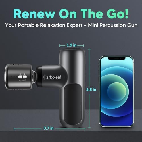 arboleaf Thermacool Massage Gun, Heat and Cold Percussion Back Pain Relief - Image 4
