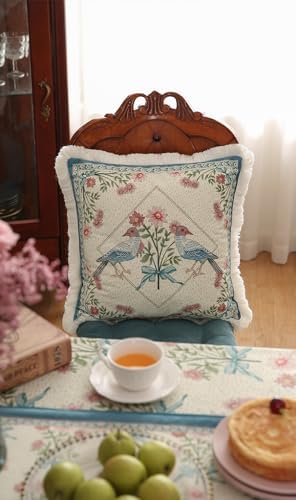 patdrea Designer French Velvet Throw Pillow Cover,18"x18"-MontebourgB - Image 6