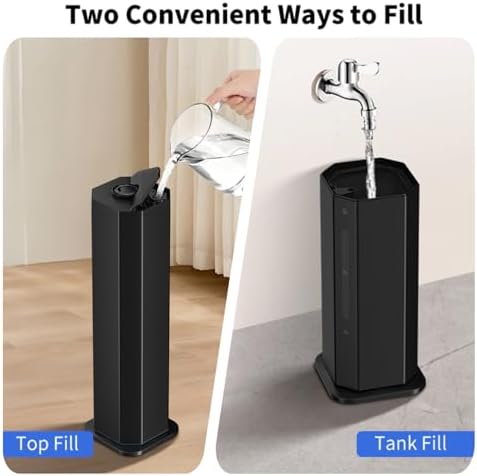 Humidifier for Large Room, 2.38Gal Cool & Warm Mist,Top Fill, 60H - Image 6