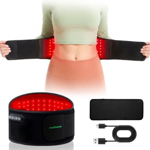 Medisana Red Light Therapy Belt for Body, 850nm & 660nm LED for Back Pain by medisanaUSA