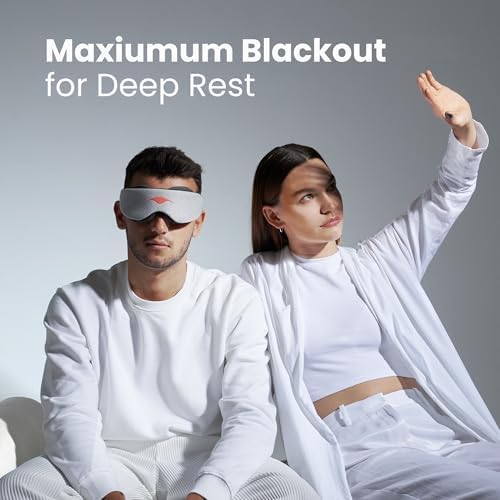 Manta Original Sleep Mask - Maximum Blackout Sleep Mask for Deep Sleep, Adjustable with Detachable Eye Cups, Zero Eye Pressure for Back & Belly Sleepers, Ideal for Travel, Shift Work & Daytime Sleep - Image 3