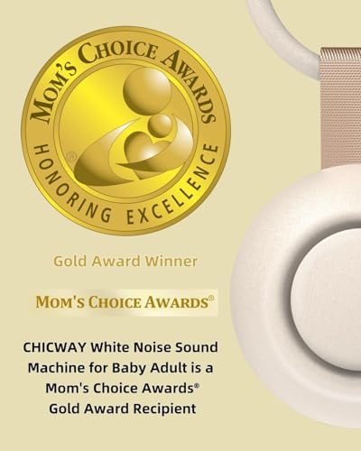 CHICWAY Portable Sound Machine with AI Cry Detection White Noise Machine - Image 2