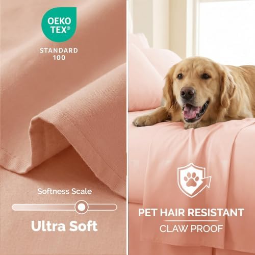 Southshore Fine Living 2-Pack Twin XL Flat Sheets Only Microfiber Blush - Image 4