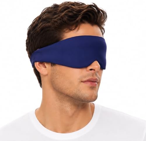 ALASKA BEAR Side Sleeper Sleep Mask, Patented, 100% Blackout, Colbot Blue by ALASKABEAR