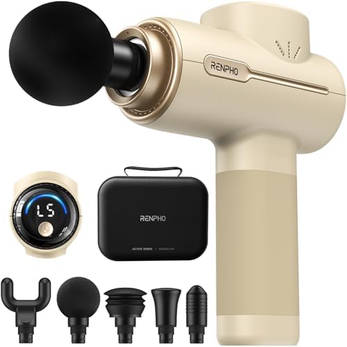RENPHO Active Massage Gun, Deep Tissue Percussion Back Massager by RENPHO