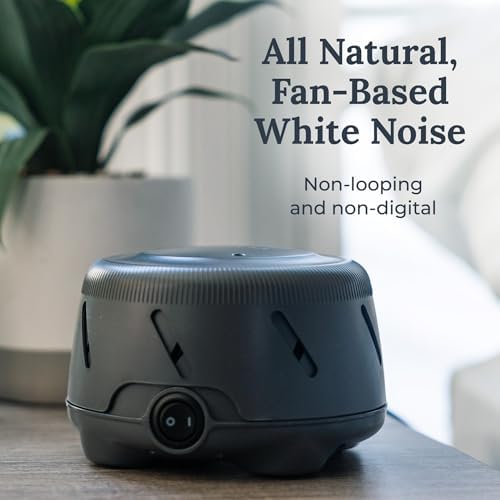 Yogasleep Dohm Uno White Noise Sound Machine, Real Fan Inside for Non-Looping White Noise, Sleep Aid, Office Privacy & Meditation for Adults & Baby, Registry Gift (Charcoal) - Image 3