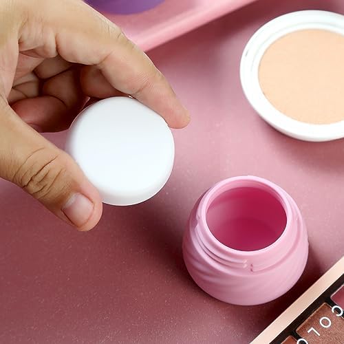 Gemice Travel Containers for Toiletries, Silicone Cream Jars TSA Approved Size with Clear Bag, Leak-proof Accessories Lid Cosmetic Face Body Hand (4 Pack), 30ml - Image 3