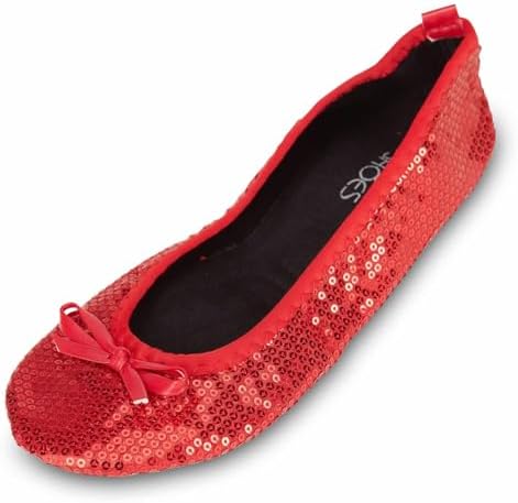 Shoes 18 Women's Foldable Portable Travel Ballet Flat Shoes w/Matching Carrying Case - Image 2
