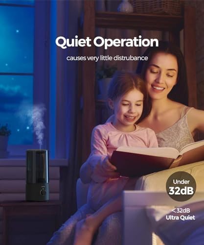 raydrop Humidifiers for Bedroom, raydrop Cool Mist Humidifiers for Babies, 1.0L Quiet Ultrasonic Humidifier, Space-Saving, Filterless, Auto Shut Off - (0.26 Gallon, US 110V) - Image 5