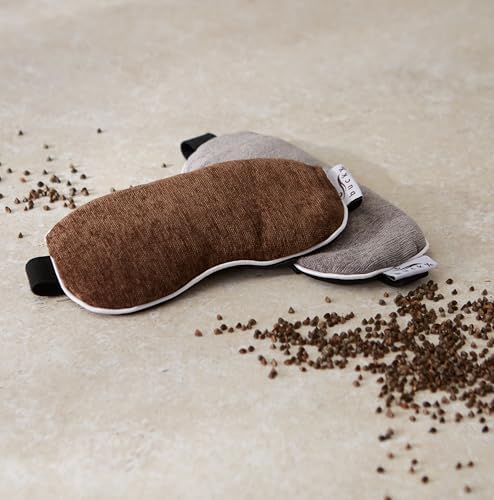 Bucky Hot & Cold Therapy Spa Collection Chenille Eye Mask, 8.5x4", Gray - Image 6