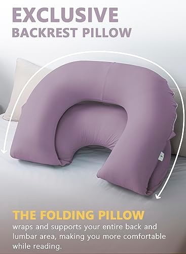 INSEN Reading Pillow, Back Pillow for Sitting in Bed and Couch - Image 5
