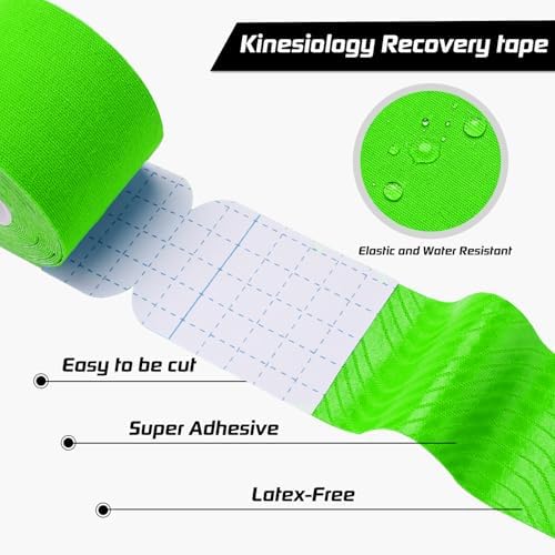 3 Pack Kinesiology Tape Precut, 60 Athletic Strips for Knee & Shoulder - Image 2