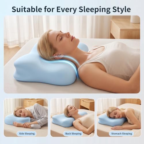 Cervical Neck Pillow - Contour Memory Foam Pillows for Pain Relief - Image 7