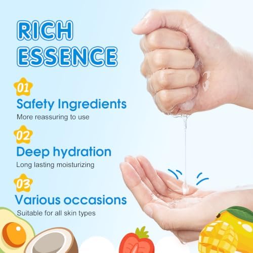 KONEUK 28 Pack Fruit Face Masks Skincare for Kids Girls, Sheet Face Mask - Image 5