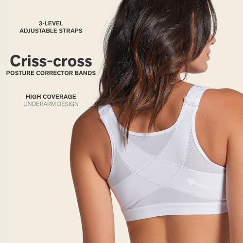 Leonisa Multi-Functional – Posture Corrector Bra Wireless Front Closure Bra for Women Full Coverage - Image 2