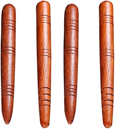 4Pcs Manual Acupressure Pen Wooden Thai Massage Stick Rod Deep Tissue Massage Tool Trigger Point Relief Pain Therapy Tools Full Body Relaxing Gifts Acupressure Pen,Acupressure Tools by EXCEART